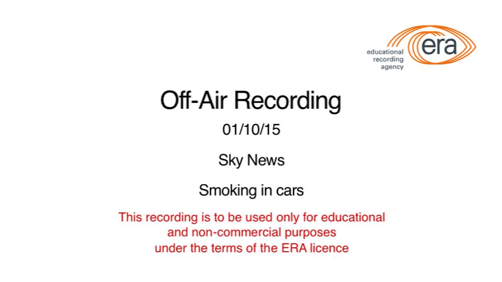Smoking Ban - Sky News