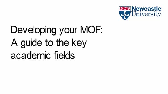 A guide to filling in the 5 key the academic fields in MOFs