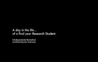 A day in the life... of a final year research student