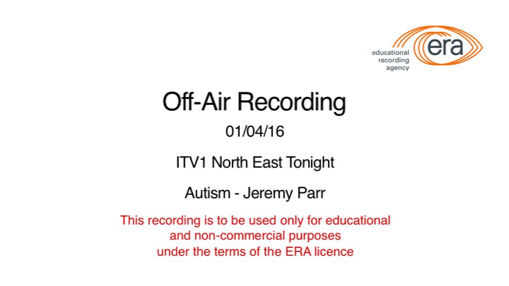Off-air ITV1 NE Tonight Autism