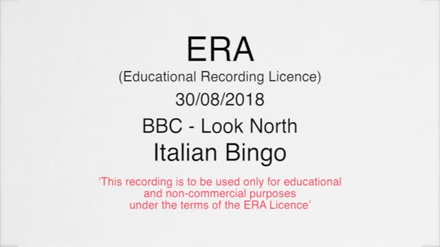 Look North - Italian Bingo